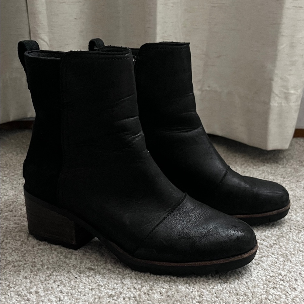 Sorel Black Ankle Boots